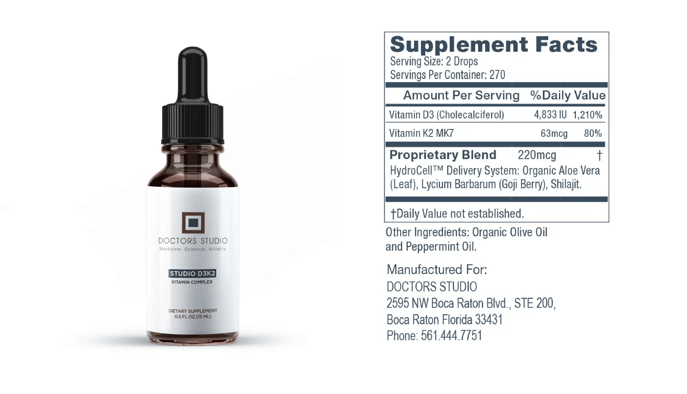 Doctors Studio D3K2 Vitamin Suppliment