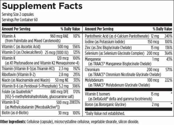 Twice-Daily-Multi™ SUPP FACTS